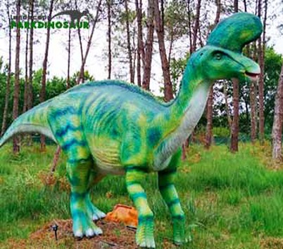 Gran estatua de jardín de dinosaurios